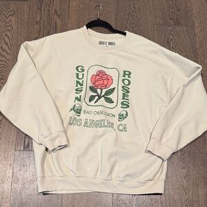 🌹ALTAR’D STATE - Guns & Roses Bad Obsession Oversized Sweat shirt🌹
